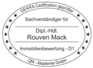 DEKRA Zertifikat von Rouven Mack, Mack Immobilien